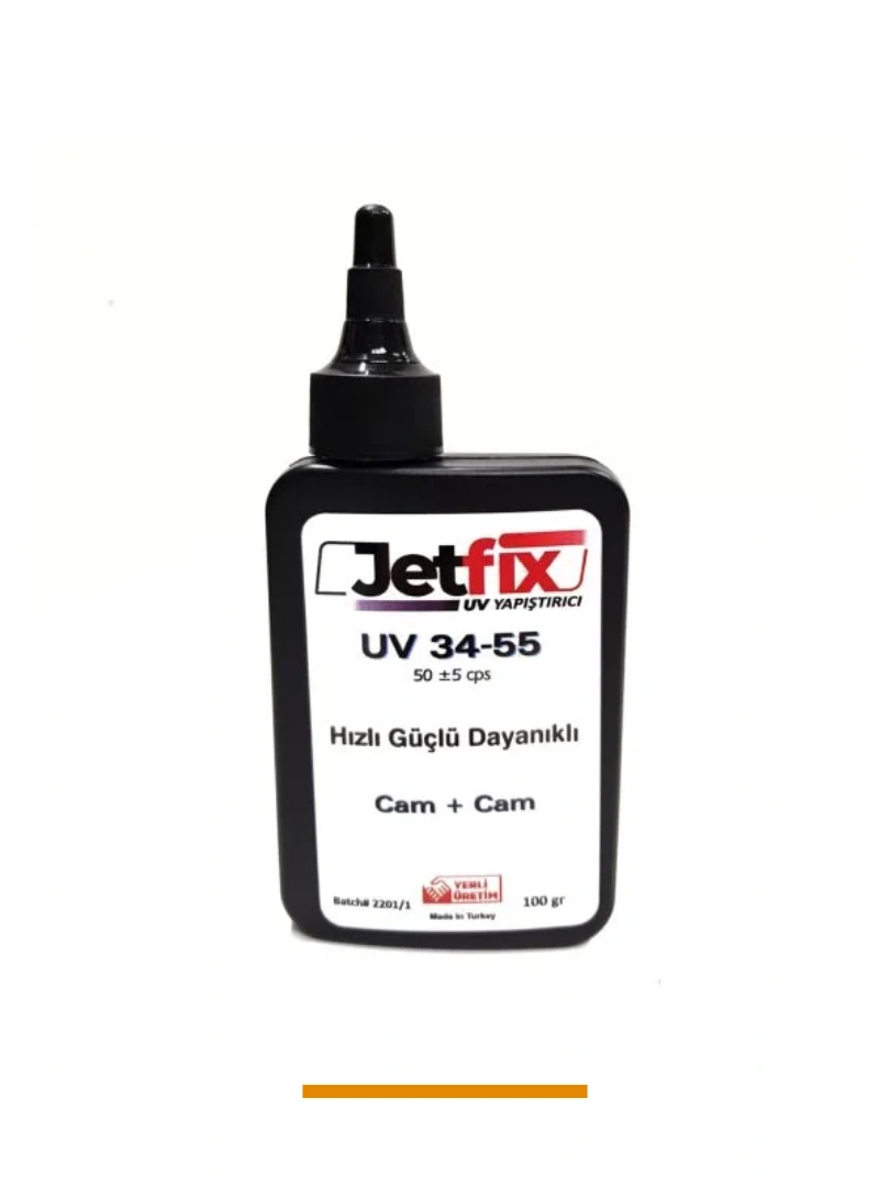 Jetfix 3455 UV Cam Yapıştırıcı Cam+Cam