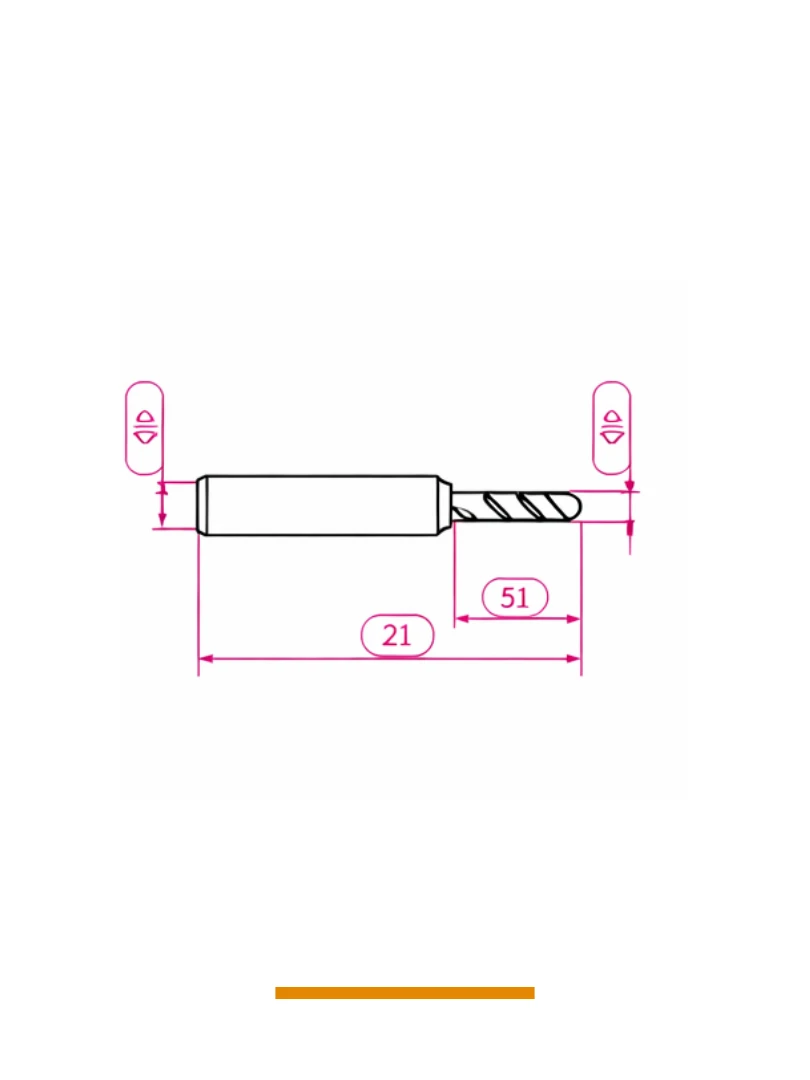 TTYM334 Freze Çakısı (KISA) 5x12x60x8